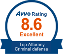Avvo Rating Badge Top Criminal Defense Attorney Mark Ondrejech