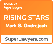 SuperLawyers Rising Star Badge Attorney Mark Ondrejech